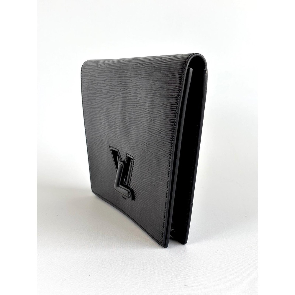 Louis Vuitton Vintage Trapeze Clutch Epi Black Leather M10934 1988 Evening Bag - Picture 5 of 11